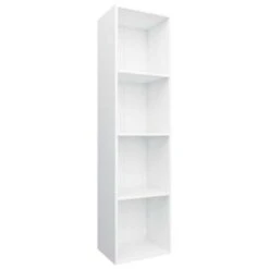 VidaXL Boekenkast/tv-meubel 36x30x143 Cm Bewerkt Hout Wit