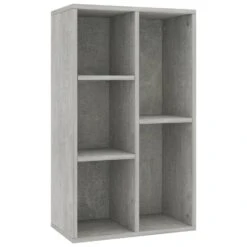 VidaXL Boekenkast/dressoir 50x25x80 Cm Spaanplaat Betongrijs