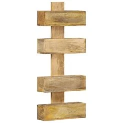 VidaXL Tijdschriftenwandrek 30x11x72 Cm Massief Mangohout