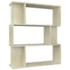 VidaXL Boekenkast/kamerscherm 80x24x96 Cm Bewerkt Hout Sonoma Eiken -RoomStyle Verkoopwinkel 1787096675