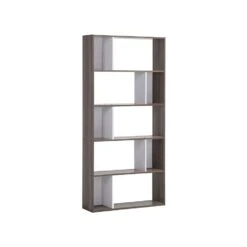 Beliani Boekenkast ORILLA - Donkere Houtkleur Mdf