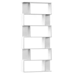 VidaXL Boekenkast/kamerscherm 80x24x192 Cm Hoogglans Wit