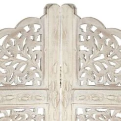 VidaXL Kamerscherm Met 4 Panelen Handgesneden 160x165 Cm Mangohout Wit 8 VidaXL Kamerscherm Met 4 Panelen Handgesneden 160x165 Cm Mangohout Wit -RoomStyle Verkoopwinkel 1824494616 0102