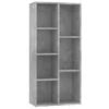 VidaXL Boekenkast 50x25x106 Cm Spaanplaat Betongrijs 2 VidaXL Boekenkast 50x25x106 Cm Spaanplaat Betongrijs -RoomStyle Verkoopwinkel 1874082628