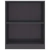 VidaXL Boekenkast 60x24x74,5 Cm Bewerkt Hout Hoogglans Grijs -RoomStyle Verkoopwinkel 1880600331