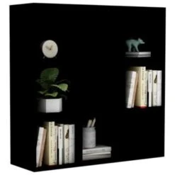 VidaXL Boekenkast 98x30x98 Cm Spaanplaat Zwart -RoomStyle Verkoopwinkel 1894898493 0102