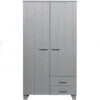 WOOOD Dennis Kast Met Laden - Grenen - Betongrijs - 202x111x55 2 WOOOD Dennis Kast Met Laden - Grenen - Betongrijs - 202x111x55 -RoomStyle Verkoopwinkel 1945059768