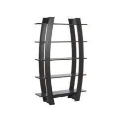 Beliani Boekenkast KENER - Zwart Vezelplaat