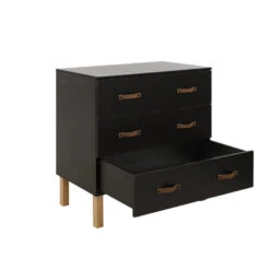 Bopita Floris Commode - Mat Zwart/Naturel -RoomStyle Verkoopwinkel 1950184910 0102