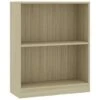 VidaXL Boekenkast 60x24x74,5 Cm Bewerkt Hout Sonoma Eikenkleurig -RoomStyle Verkoopwinkel 1961831035