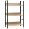 VidaXL Boekenkast Met 3 Schappen 60x27,6x90,5 Cm Spaanplaat Eikenkleur -RoomStyle Verkoopwinkel 1964886669
