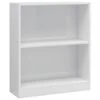 VidaXL Boekenkast 60x24x74,5 Cm Bewerkt Hout Hoogglans Wit