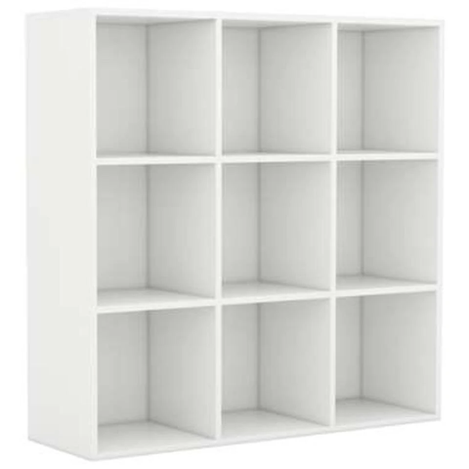 VidaXL Boekenkast 98x30x98 Cm Spaanplaat Wit 4 VidaXL Boekenkast 98x30x98 Cm Spaanplaat Wit - Afbeelding 2