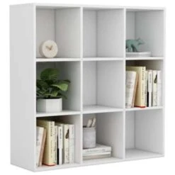 VidaXL Boekenkast 98x30x98 Cm Spaanplaat Wit 8 VidaXL Boekenkast 98x30x98 Cm Spaanplaat Wit -RoomStyle Verkoopwinkel 1997722791 0102