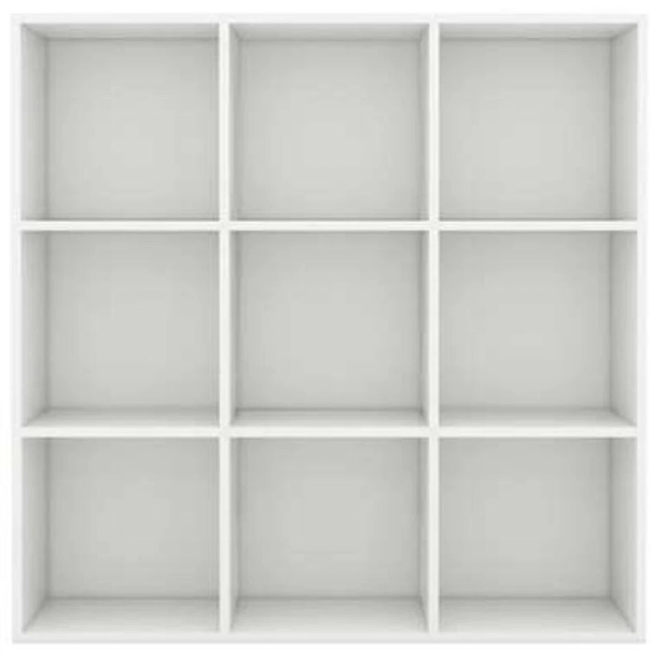 VidaXL Boekenkast 98x30x98 Cm Spaanplaat Wit 6 VidaXL Boekenkast 98x30x98 Cm Spaanplaat Wit - Afbeelding 4