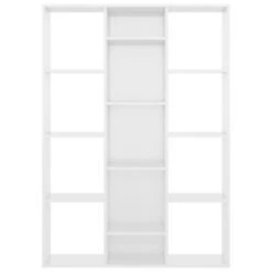 VidaXL Kamerscherm/boekenkast 100x24x140 Cm Bewerkt Hout Hoogglans Wit -RoomStyle Verkoopwinkel 1bf37205b3d048e0955ac2c978e067b8