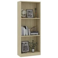 VidaXL Boekenkast Met 3 Schappen 40x24x108 Cm Bewerkt Hout Sonoma Eik -RoomStyle Verkoopwinkel 1cccceac76b642e3a37f09371a66d863