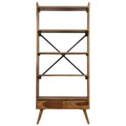 VidaXL Boekenkast 75x30x170 Cm Massief Sheeshamhout -RoomStyle Verkoopwinkel 1d0eba8cce7944b9bd714c1df1ceea51