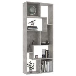 VidaXL Boekenkast 67x24x161 Cm Spaanplaat Betongrijs -RoomStyle Verkoopwinkel 1e3e137cb5834a72a316a14c3e2e5b02