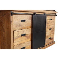 Buffetkast Denver 160x220cm Enkele Deur - Mangohout - Bruin - Rechthoekig -RoomStyle Verkoopwinkel 21a6c39c3e0347f48c68e21333dcae3b