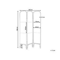 Beliani Kamerscherm POTENZA - Natuurlijk Rotan 8 Beliani Kamerscherm POTENZA - Natuurlijk Rotan -RoomStyle Verkoopwinkel 251f3f0eba884326aee68593204c5291