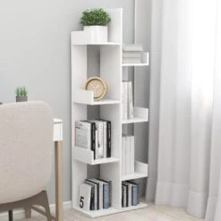 VidaXL Boekenkast 48x25,5x140 Cm Spaanplaat Wit 7 VidaXL Boekenkast 48x25,5x140 Cm Spaanplaat Wit -RoomStyle Verkoopwinkel 252e3885c17845e4a86047654224c367