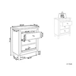 Beliani Commode BREVES - Zilver Glas -RoomStyle Verkoopwinkel 2714110e24f94bf9b67bf55e275da442
