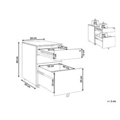 Beliani Kantoorkast CAMI - Blauw Staal -RoomStyle Verkoopwinkel 2733fa06b4d046128f281fdc23780552 1