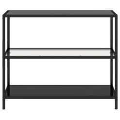 VidaXL Schap 100x36x90 Cm Gehard Glas Transparant En Zwart -RoomStyle Verkoopwinkel 29796f313eb748aaa544c34411232e30