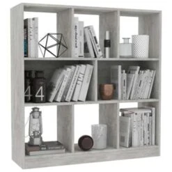 VidaXL Boekenkast 97,5x29,5x100 Cm Bewerkt Hout Betongrijs 8 VidaXL Boekenkast 97,5x29,5x100 Cm Bewerkt Hout Betongrijs -RoomStyle Verkoopwinkel 375a53a50a98467191f184f1fdba0ad5