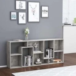 VidaXL Boekenkast 67x24x161 Cm Spaanplaat Betongrijs -RoomStyle Verkoopwinkel 378e643897c540aa94b6fdaafdbf1774