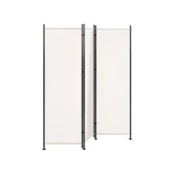 Beliani Kamerscherm NARNI - Wit Polyester -RoomStyle Verkoopwinkel 3913c97386a94636934efdefdcb6052f