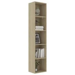 VidaXL Boekenkast 40x30x189 Cm Spaanplaat Sonoma Eikenkleurig -RoomStyle Verkoopwinkel 3aa85c84f9a64b4db20bf1934cd32244