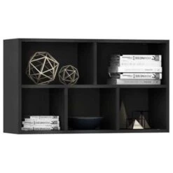 VidaXL Boekenkast/dressoir 50x25x80 Cm Spaanplaat Zwart -RoomStyle Verkoopwinkel 3b00f39856d34c7f9b5ff83d8f709b47