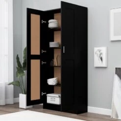 VidaXL Boekenkast 82,5x30,5x185,5 Cm Spaanplaat Zwart -RoomStyle Verkoopwinkel 3d16f071f04e41b192f2cb2409ac7964