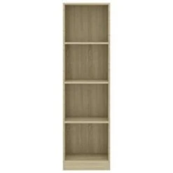 VidaXL Boekenkast Met 4 Schappen 40x24x142 Cm Bewerkt Hout Sonoma Eik 8 VidaXL Boekenkast Met 4 Schappen 40x24x142 Cm Bewerkt Hout Sonoma Eik -RoomStyle Verkoopwinkel 43279e54662c4f128469d915e6c0e6dc