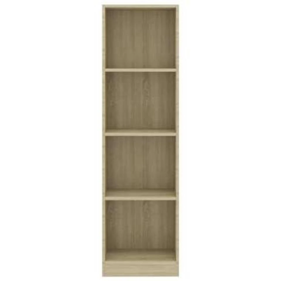 VidaXL Boekenkast Met 4 Schappen 40x24x142 Cm Bewerkt Hout Sonoma Eik 5 VidaXL Boekenkast Met 4 Schappen 40x24x142 Cm Bewerkt Hout Sonoma Eik - Afbeelding 3