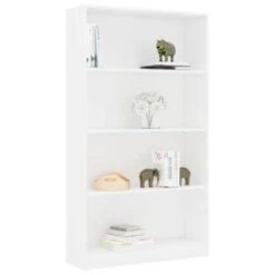 VidaXL Boekenkast Met 4 Schappen 80x24x142 Cm Bewerkt Hout Wit 8 VidaXL Boekenkast Met 4 Schappen 80x24x142 Cm Bewerkt Hout Wit -RoomStyle Verkoopwinkel 4b2d9353bf5347d48e5758af8c1f76d6
