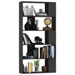 VidaXL Boekenkast/kamerscherm 80x24x159 Cm Bewerkt Hout Zwart -RoomStyle Verkoopwinkel 4c2c11c42ad2480cbad2878d6fb1239c