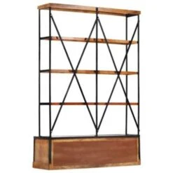 VidaXL Boekenkast 4-laags Met 6 Lades 122x36x181 Cm Massief Mangohout 9 VidaXL Boekenkast 4-laags Met 6 Lades 122x36x181 Cm Massief Mangohout -RoomStyle Verkoopwinkel 4d60fe7fd1fa4dda9843ff1043495677