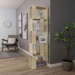 VidaXL Boekenkast/kamerscherm 45x24x159 Cm Bewerkt Hout Sonoma Eiken -RoomStyle Verkoopwinkel 4dd9b94981754826af6bc3205998b44d