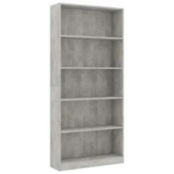 VidaXL Boekenkast Met 5 Schappen 80x24x175 Cm Bewerkt Hout Betongrijs -RoomStyle Verkoopwinkel 4f0d9a4475024059a4462c4291c5268b