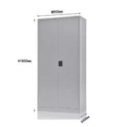 Archiefkast 90x185 Cm - Grijs - Met Draaideur -RoomStyle Verkoopwinkel 54d4309b00fc4275af5645c9818ce9bc