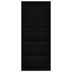VidaXL Boekenkast Met 5 Schappen 80x30x189 Cm Spaanplaat Zwart 9 VidaXL Boekenkast Met 5 Schappen 80x30x189 Cm Spaanplaat Zwart -RoomStyle Verkoopwinkel 578549ccb524448b983d45f073a68684