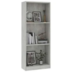 VidaXL Boekenkast Met 3 Schappen 40x24x108 Cm Bewerkt Hout Betongrijs -RoomStyle Verkoopwinkel 60d5ad2fee9a43a08f576aeea3e85d2b