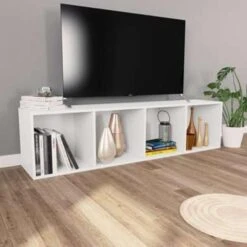 VidaXL Boekenkast/tv-meubel 36x30x143 Cm Bewerkt Hout Wit -RoomStyle Verkoopwinkel 66875f9dd6b440f6a1a61c249293895e