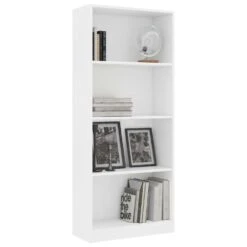 VidaXL Boekenkast Met 4 Schappen 60x24x142 Cm Bewerkt Hout Wit -RoomStyle Verkoopwinkel 66d765117f3d49ceb77acc3851ab8f31