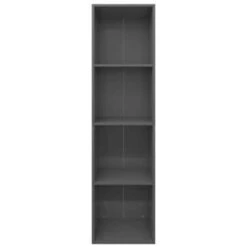 VidaXL Boekenkast/tv-meubel 36x30x143 Cm Bewerkt Hout Hoogglans Grijs -RoomStyle Verkoopwinkel 69b1e17453e64416b8b7669341a3ce10