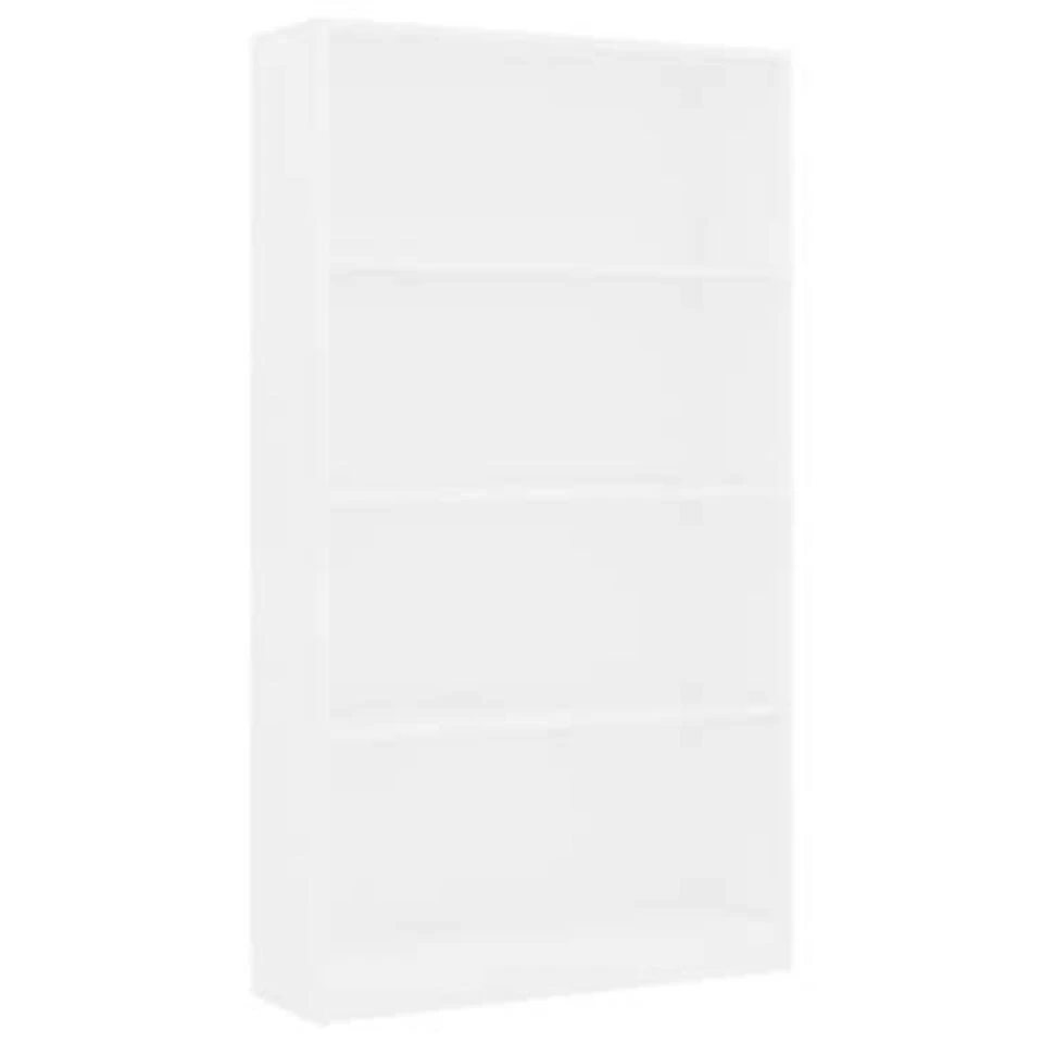 VidaXL Boekenkast Met 4 Schappen 80x24x142 Cm Bewerkt Hout Wit 4 VidaXL Boekenkast Met 4 Schappen 80x24x142 Cm Bewerkt Hout Wit - Afbeelding 2