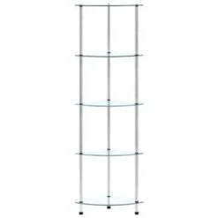 VidaXL Kastje 5-laags 30x30x130 Cm Gehard Glas Transparant -RoomStyle Verkoopwinkel 72ab680949894f85ab1e9418b3c76392